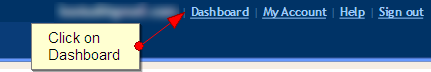 Click on Dashboard