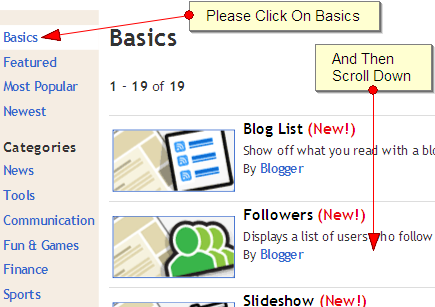 Click on basics