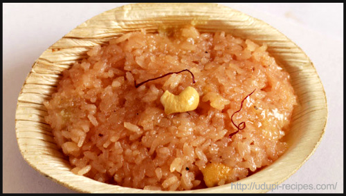 Rice Kesari Bath Recipe by Sumana