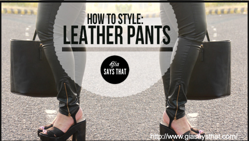 Leather styling tip for fuller thighs by Gia Kashyap