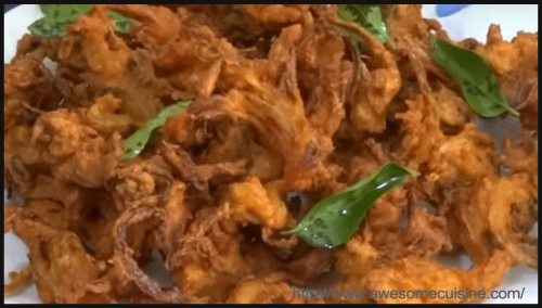 Breakfast Chickpeas Mint Pakoda Recipe by Vaijayanthi Srinivasan