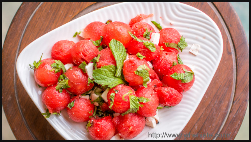 Salad - Watermelon And Mint Salad By Mridul Karkara And Neha Gupta