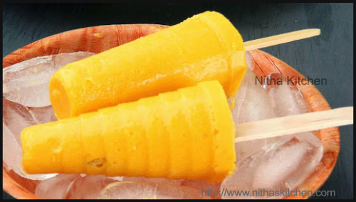 Mango Yogurt Popsicle by Nitha's Kitchen - BlogAdda Collective 