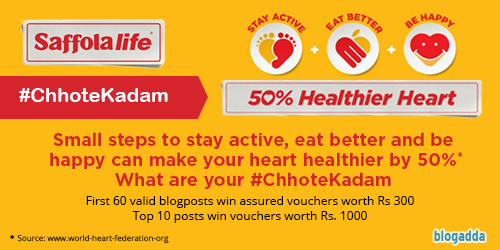 Take Your Small Steps To A Healthy Heart With Saffolalife #ChhoteKadam Initiative