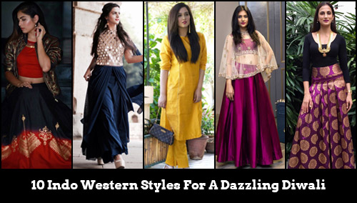 Indo western 2025 outfits for diwali