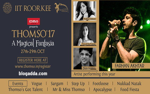 Thomso 2017, IIT Roorkee Cultural Festival