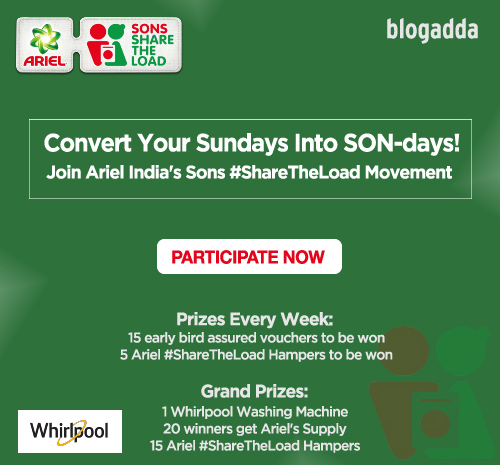 Convert Your Sundays Into SON-days! Join Ariel India's Sons #ShareTheLoad Movement