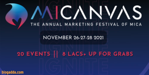 MICANVAS 2021 - The Annual Marketing Festival Of MICA, Ahmedabad